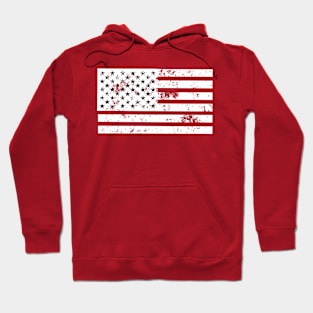 American Flag Vintage- Patriotic Day 4th of July Hoodie